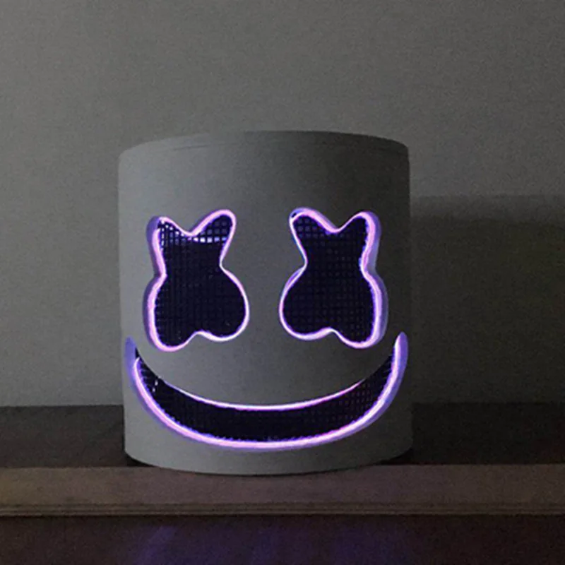 Светодиодный светящийся Marshmello DJ маски вечеринка Хэллоуин бар Музыка Косплей