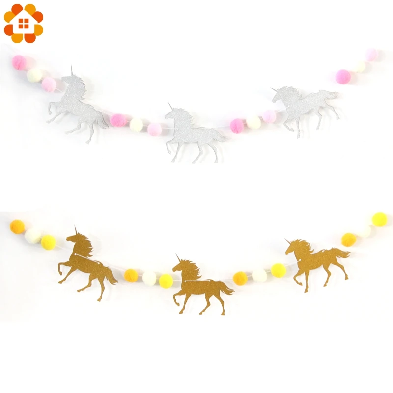 1 комплект баннеры единорога декор для вечеринки детские душевые гирлянды