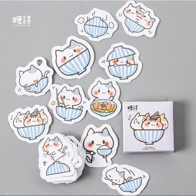 C 45 шт./упак. Kawaii наклейки с животными для детей Эсколар Бумага Стикеры ленты Тетрадь декоративные детские наклейки на стены подарок для детей - Цвет: C