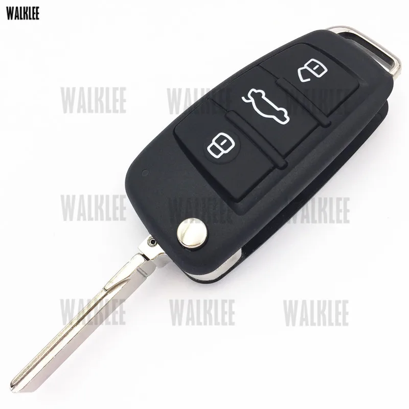 WALKLEE обновленный дистанционный ключ 8P0837231 Подходит для Audi A3 S3 8P0 837 231 434 МГц с чипом