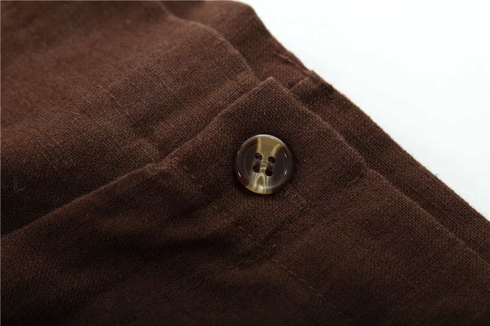 2021 New High Quality Black Men's Kung Fu Pant Straight Cotton Linen Trousers Casual Mid Waist Pants Size M L XL XXL XXXL MQ009 | Мужская