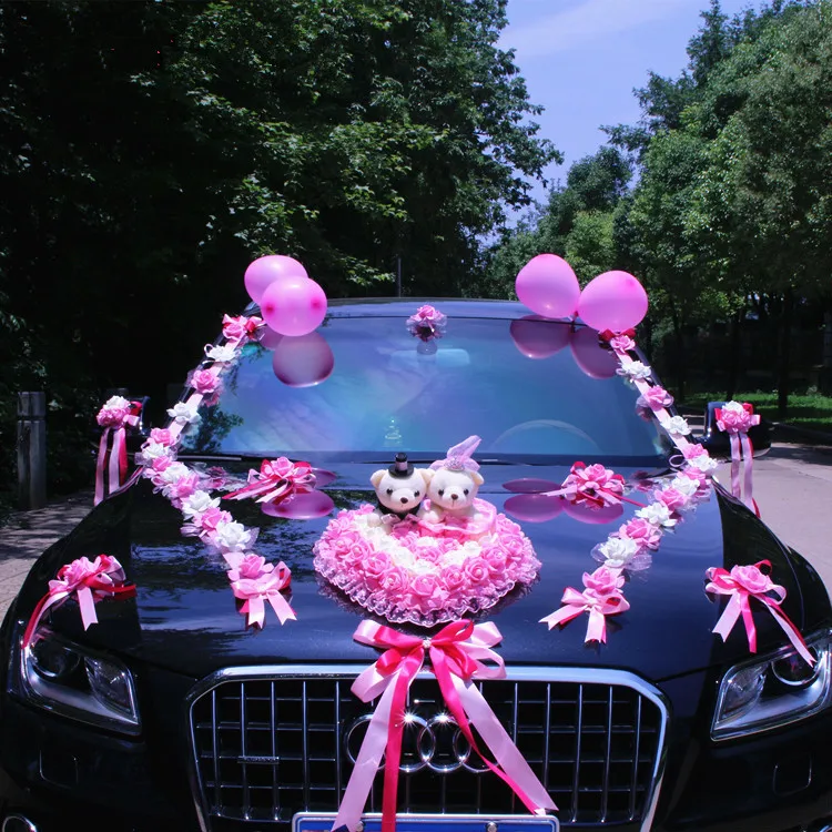 Новое поступление! Свадебный набор с цветочными автомобилями центральный
