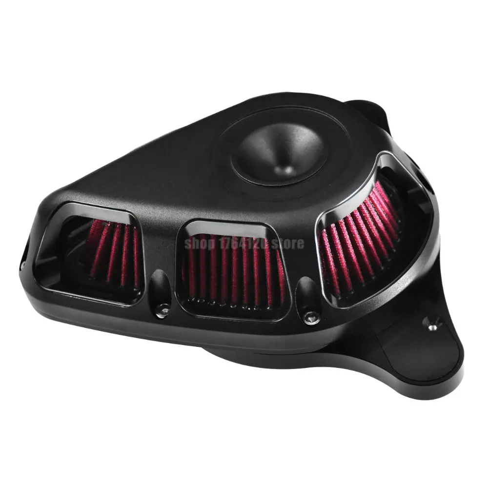 Motorcycle Air Filter Systems Matte Black Aluminum For Harley Touring Road King Electra Glide 2017-2018 Softail 2018 | Автомобили и