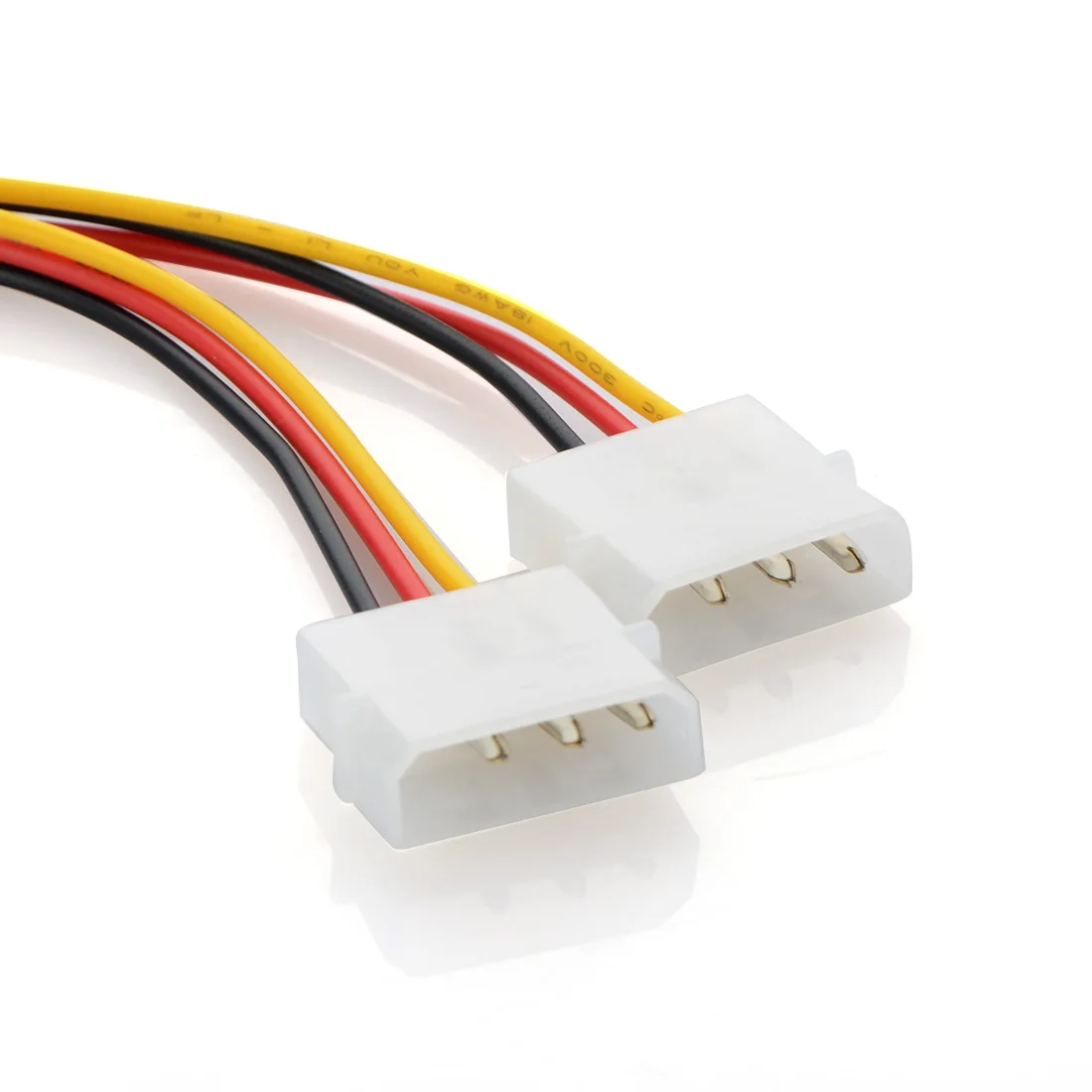 Новый двойной большой 4 контактный 6pin адаптер питания кабель PCI E Графическая