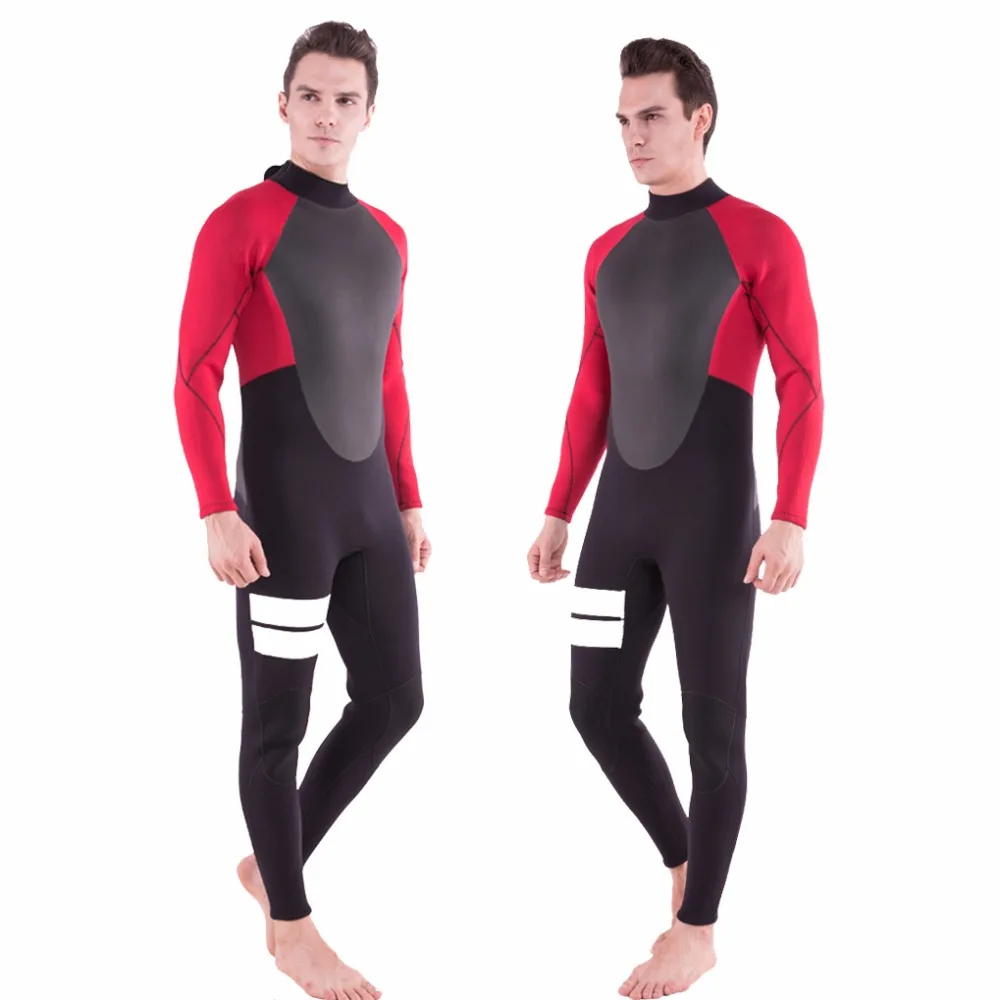 Realon 3/4 мм CR неопреновый гидрокостюм мужской для плавания Сноркелинга с длинными