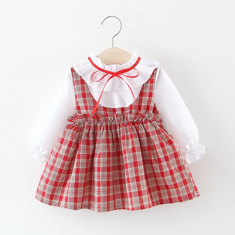 Новинка; платье для малышей; vestido infantil; платье для девочек в полоску; праздничное платье принцессы с длинными рукавами в деревенском стиле; подарок на день рождения с рюшами