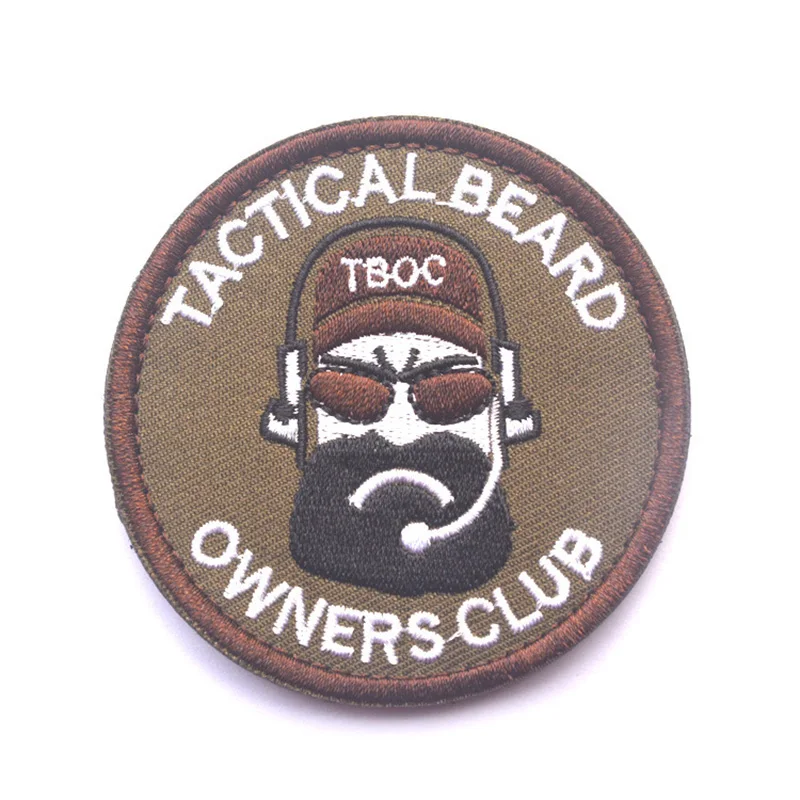 Тактические Патчи для болельщика шеврон Tactic Beard забавный и великолепный военный