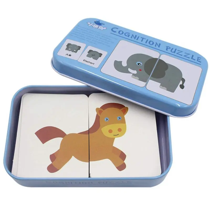 32 шт флэш-карты обучения алфавита головоломки соответствия раннего развития