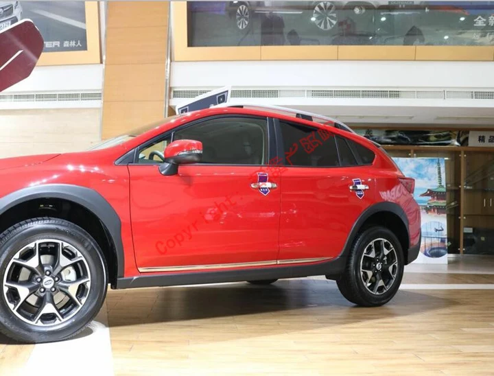 ABS Хромированная Боковая дверь корпус литье отделка для Subaru XV 2018 2019|Хромирование|
