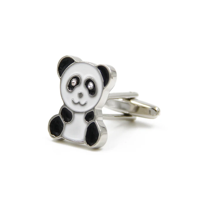 Забавные запонки с пандой мужские французские для рубашек бизнес-подарки |