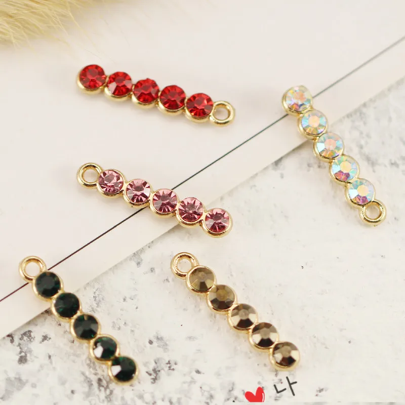 10 шт. Модные прямоугольные серьги со стразами очаровательные гвоздики с