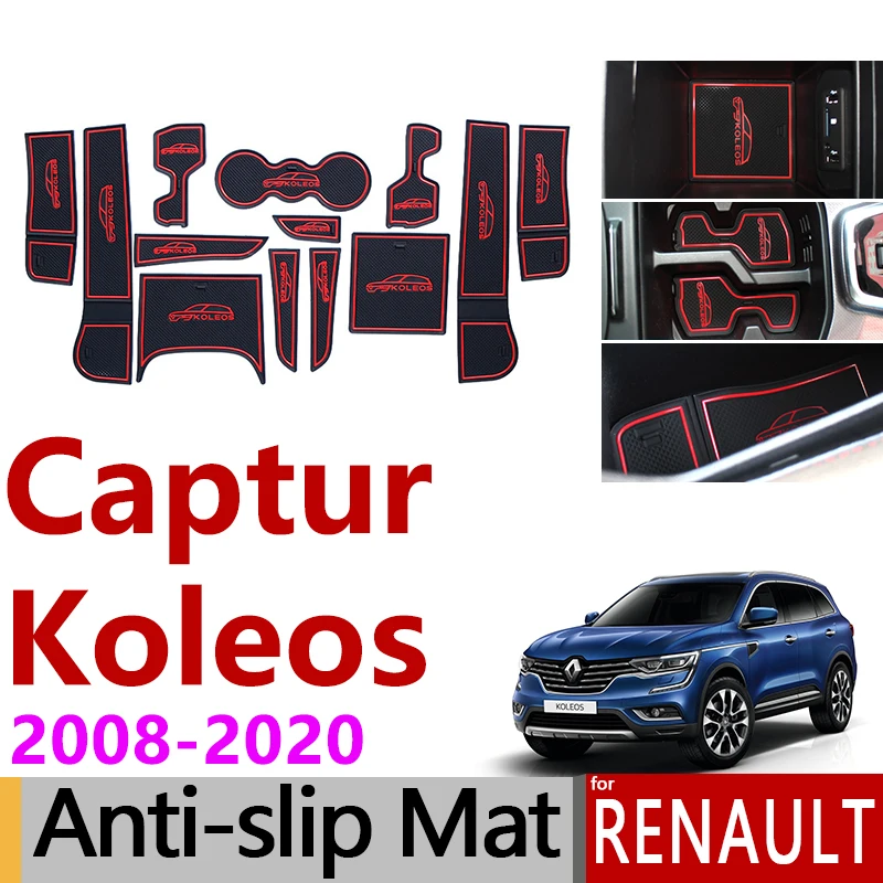 Противоскользящий резиновый коврик со слотом для ворот Renault Captur Samsung QM3 Koleos QM5 QM6 2015
