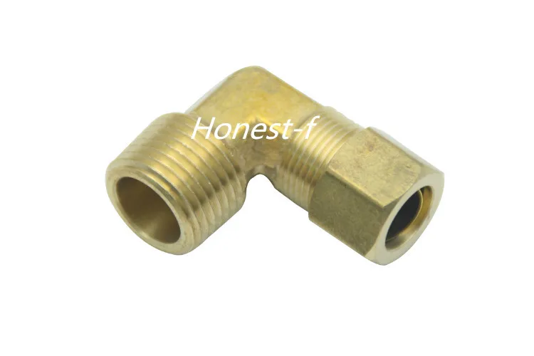 

LTWFITTING 1/2" OD x 3/8" Male NPT 90 Deg Compression Elbow,BRASS COMPRESSION FITTING