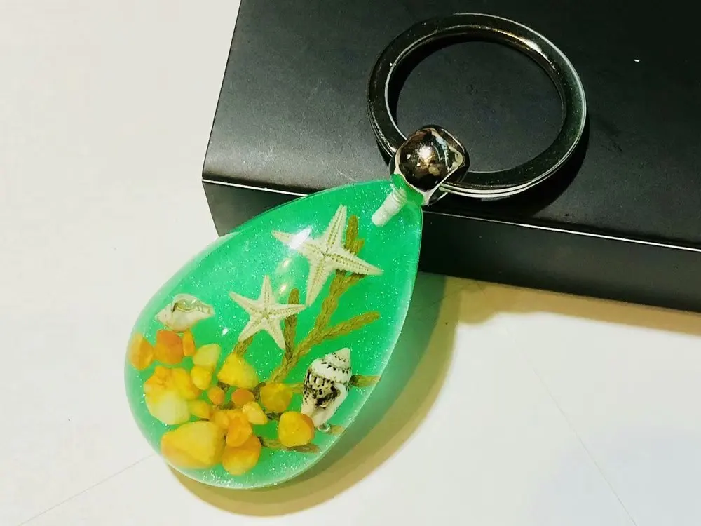 

18 pcs vogue new size two style starfish magic keychain