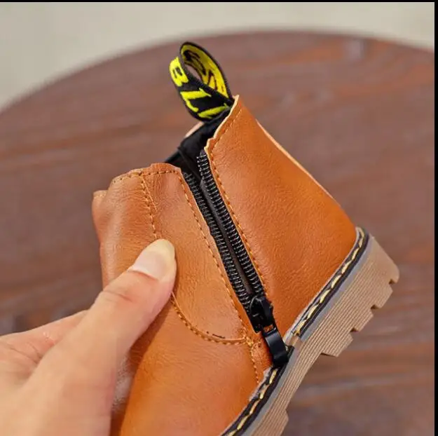 Осенне-зимние детские ботинки Martin теплые хлопковые для мальчиков и девочек