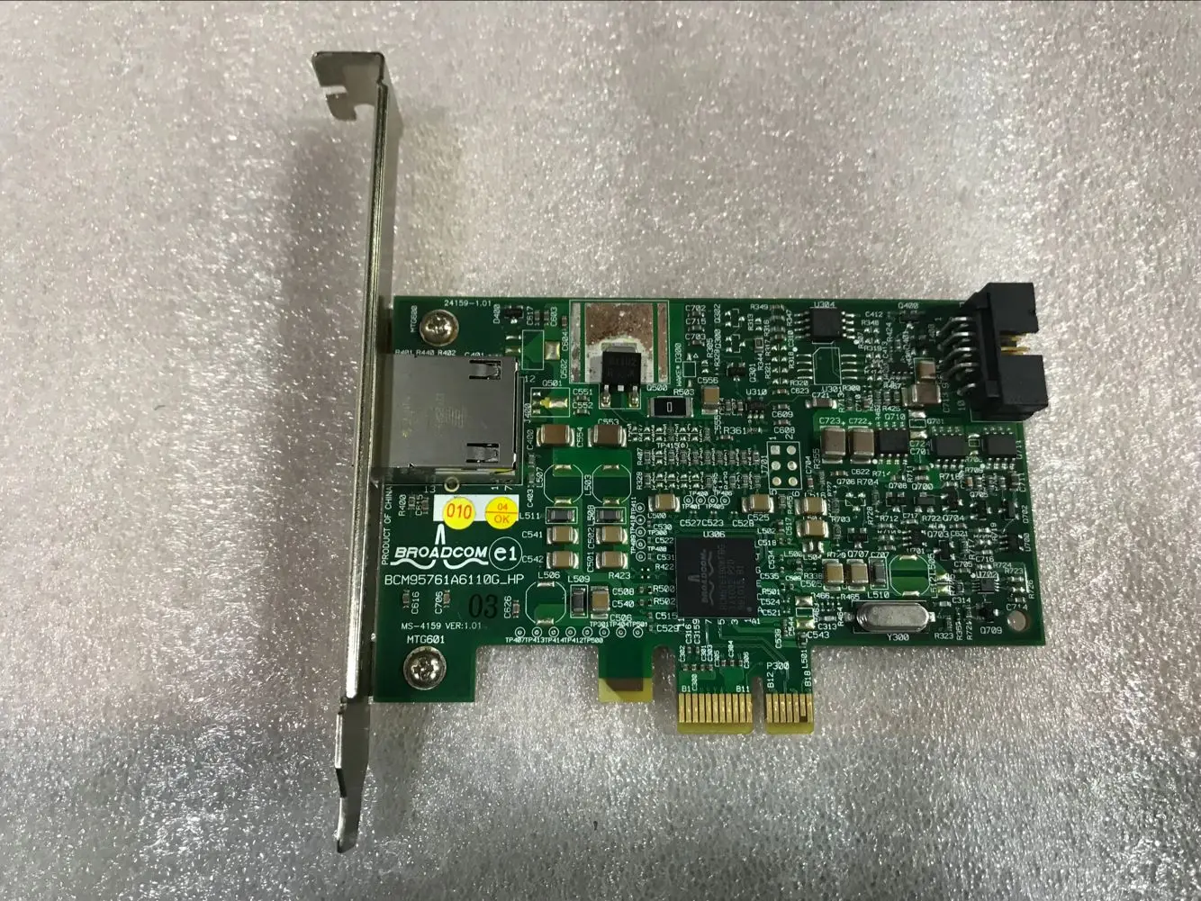 

Original PCI-E Gigabit LAN BCM5761 488293-001 482914-001
