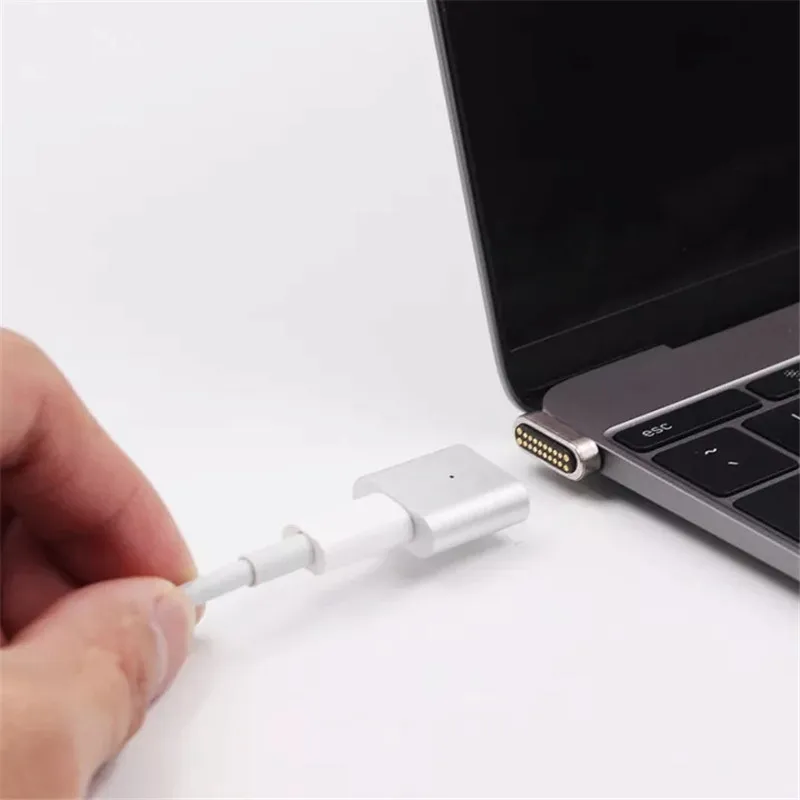 MLLSE 20 PIN Магнитный адаптер типа C для Macbook Pro MateBook type-C порт для ноутбука быстрая зарядка магнит USB-C кабель для передачи данных адаптер