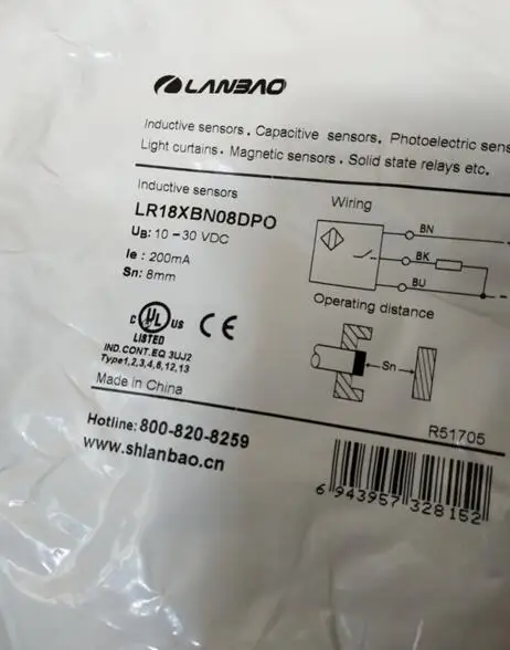 Бесплатная доставка 100% Новый LR18XBN08DPO датчик приближения|Датчик ABS| |