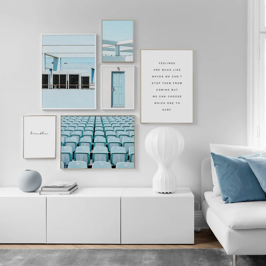 Street Light Door Chair Rooftop Quotes Wall Art Canvas Painting Nordic Posters And Prints Pictures For Living Room Decor | Дом и сад