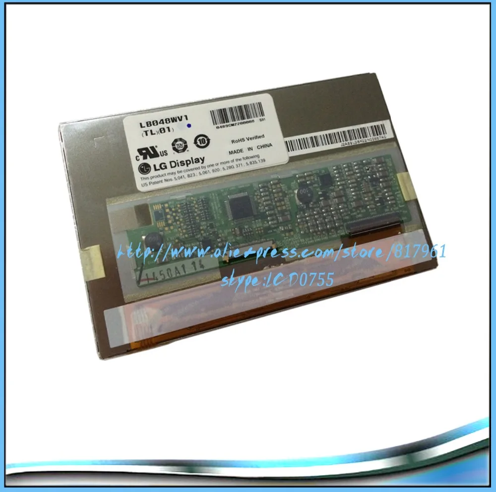 

4.8 ''lb048wv1 lb048wv1-tl01 lb048wv1 (TL) (01) для s6mid ЖК-дисплей экран панели с сенсорный экран