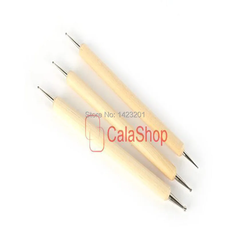 3 шт./лот двойная ложка мяч вырезание моделирование стили тиснение глина кожа