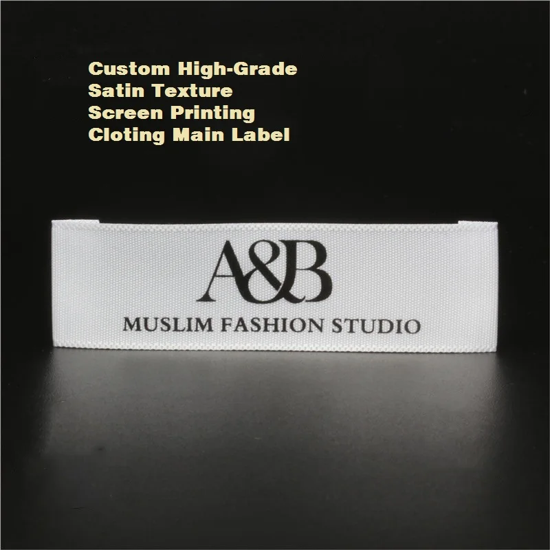 Custom High-grade trademark LOGO neck label side mark Label Clothing Main Label Garment Label wash label wash logo trademark main label main heading custom side label label custom embroidery