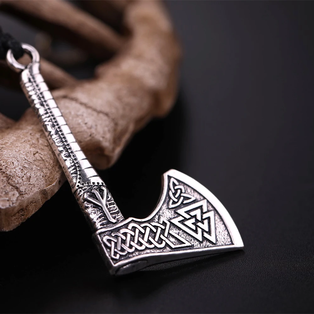 Dawapara Руна викингов Aligiz Valknut ирландский символ Троицы топор амулет подвеска для