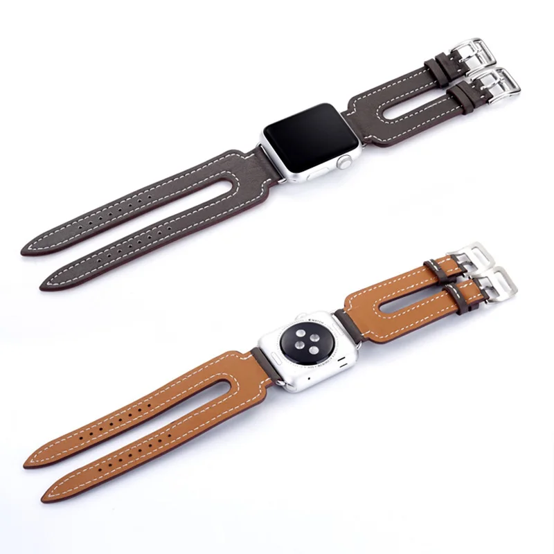 Ремешок из натуральной кожи для Apple Watch Edition Sport iwatch 38 мм 42 Series 5 4 3 2 1|bracelet for apple