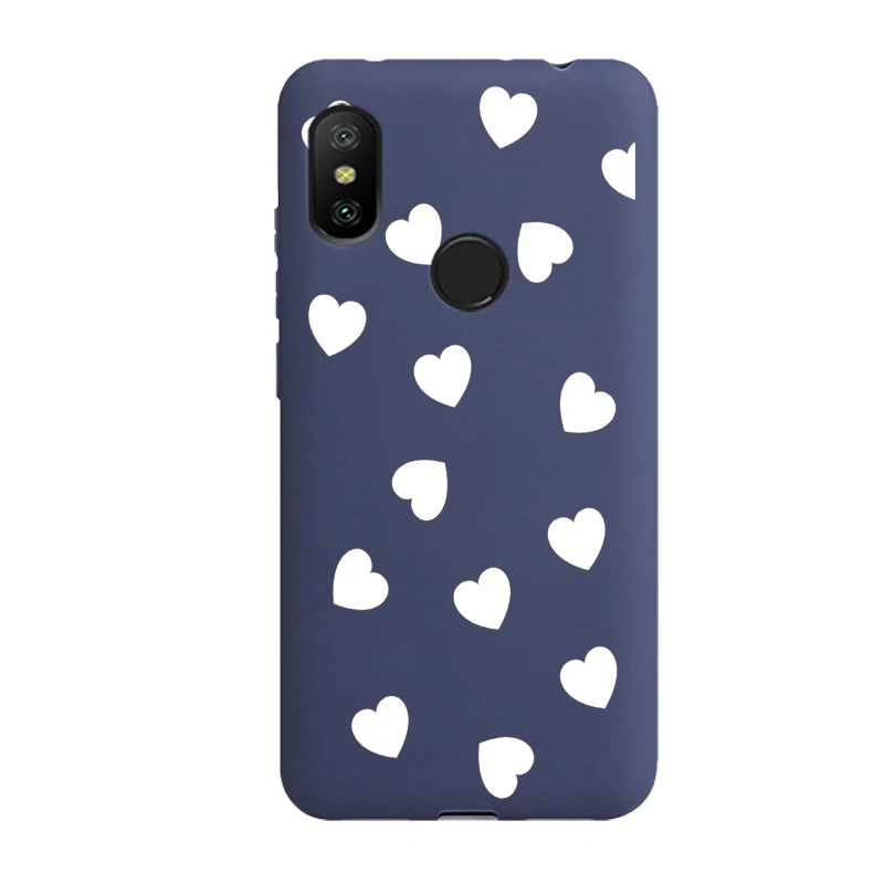 Простой силиконовый чехол для телефона samsung Galaxy A50 A30 A10 A20 A70 A40 A60 M10 M20 M30, Модный чехол из ТПУ с милым сердечком - Цвет: Love 7 blue case