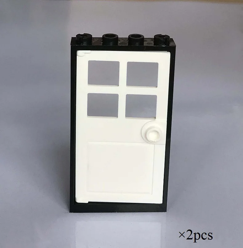 Замок для городского дома кубики MOC дверь с рамкой окна строительные блоки