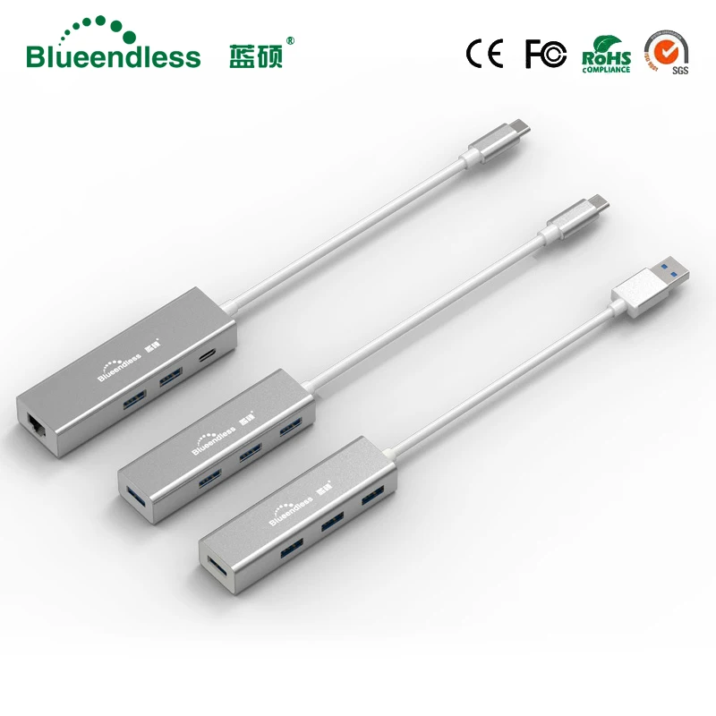 Высокоскоростной конвертер для ноутбуков MAC 5 Гбит/с разветвитель usb c Ethernet порт Type