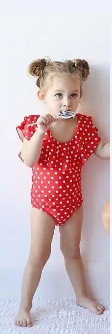 Kid 6 to 7 T Горячая Распродажа, товары от производителей по низким Семейные комплекты Red Dot плавательный костюм без рукавов для мамы и дочки Детские Для женщин девочек купальный костюм бикини; - Цвет: Kid 6 to 7 T
