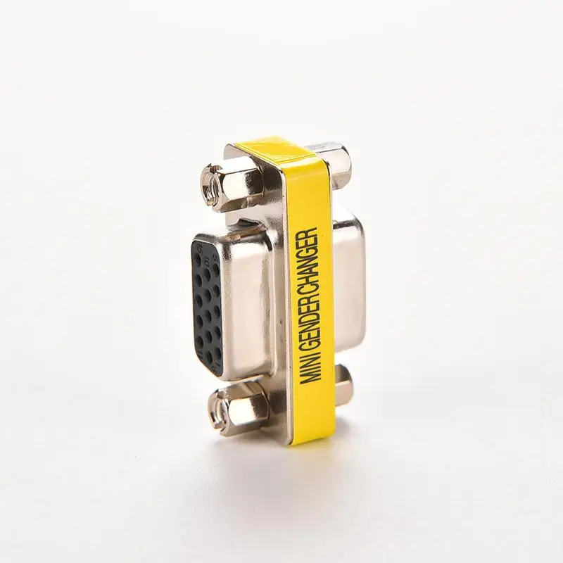2 шт. 15 pin D Sub VGA HD SVGA женский мини переходник соединитель Адаптер PC разъем F/F кабель