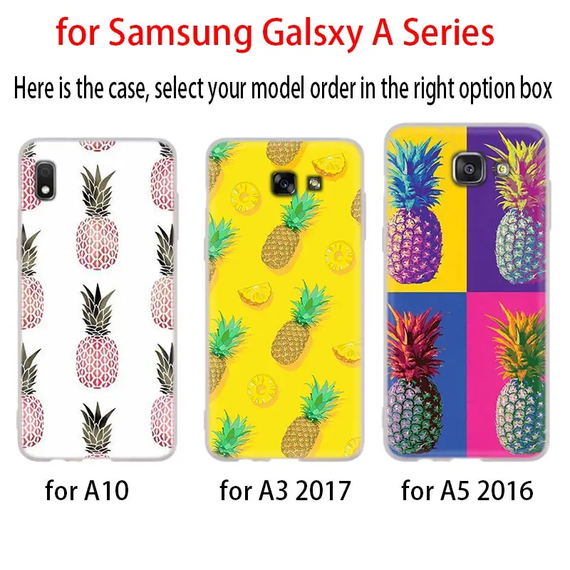 Ананас Мягкая обложка чехол для телефона для samsung Galaxy A50 A10 A20 A30 A40 A60 A70 A6 A8 плюс A7 A9 A3 A5 A90