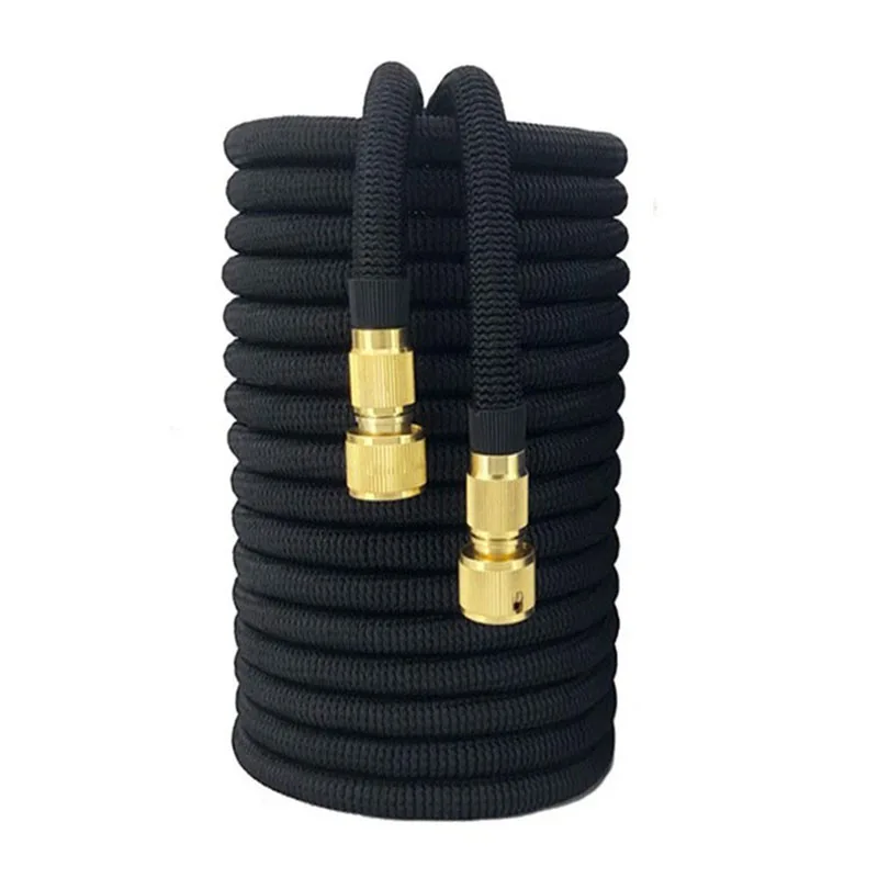 Black hose Легкий переносной садовый поливочный шланг выдвижной садовый шланг Mmagic гибкий водяной пистолет высокого давления для сада - Цвет: Black hose