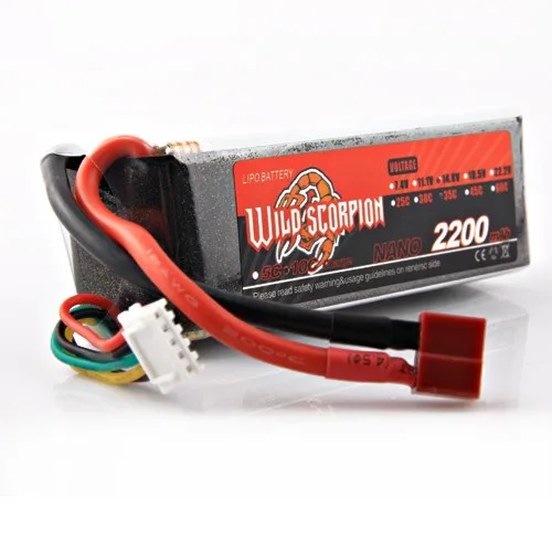 

1 шт. дикий Sorpion Lipo Батарея 14,8 V 2200 мА/ч, 35C 4S для Квадрокоптер с дистанционным управлением Drone RC вертолет машины аэроплана