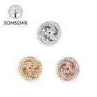 Somsoar ювелирные изделия сверкающие локоны Подвески подходят для 10 мм браслета из нержавеющей стали с сеткой аксессуары для кожаных браслетов 10 шт.лот