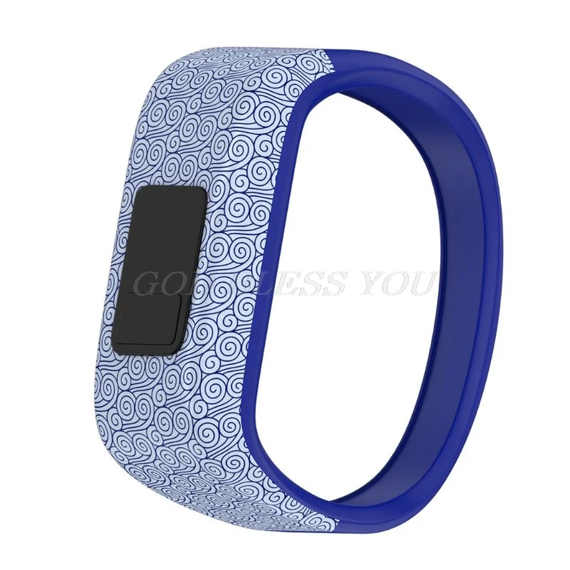 Colorful Wristband Silicone No Buckle Watch Band Strap Watchband Sports Replacement for Garmin Vivofit JR/Vivofit JR2/Vivofit 3 - Цвет: 8