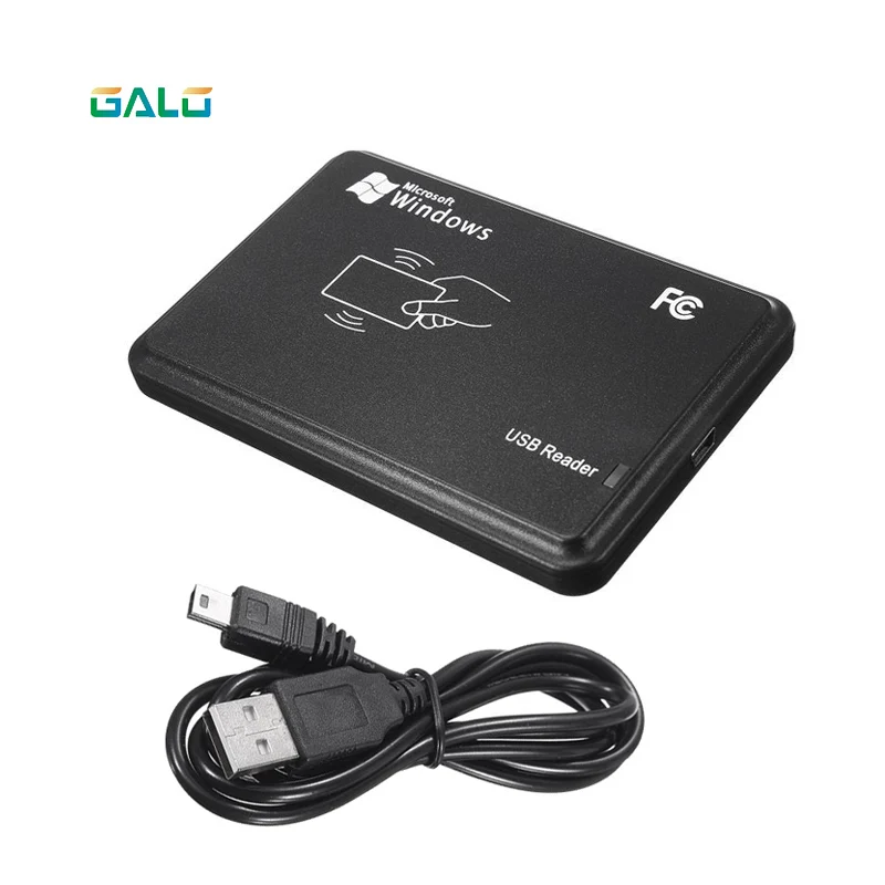 Черный USB RFID Бесконтактный датчик Smart ID EM4001 125 кГц кардридер TK4100|Оборудование для