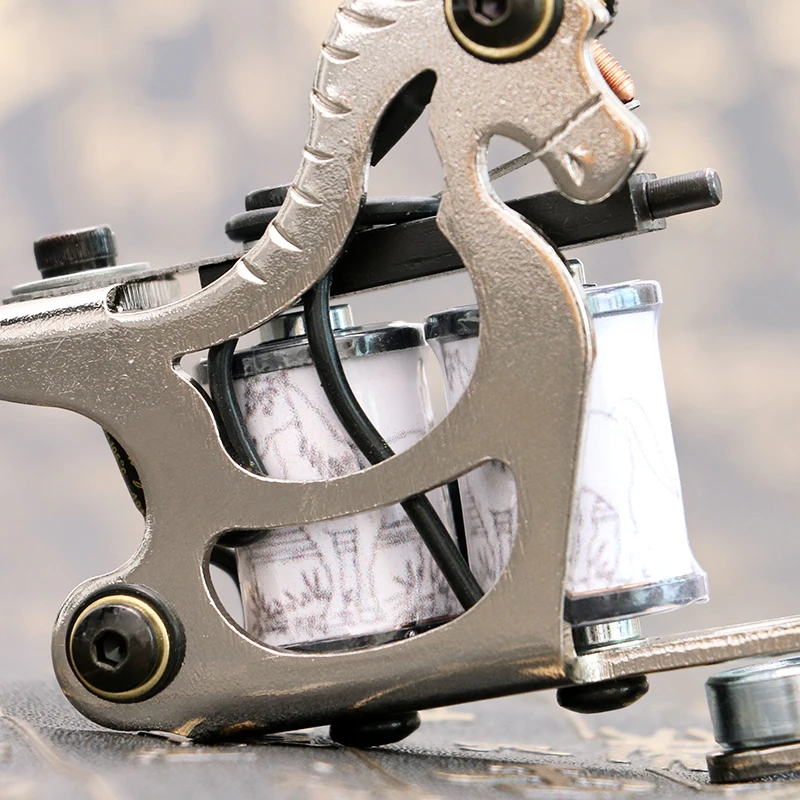 Новая Железная ручная тату-машина двойная 10 рулонов для тату-пистолета