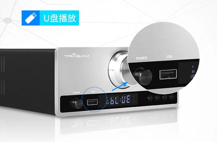 70 Вт HiFi Bluetooth 4,2 Поддержка APTX USB 2.1CH TDA7293 чистый цифровой аудио усилитель 24 бит 48 кГц домашний усилитель мощности 110 В или 220 В