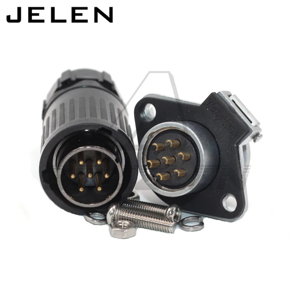Waterproof HE20 type IP65 cable connector plug socket Male Female 7pin | Обустройство дома