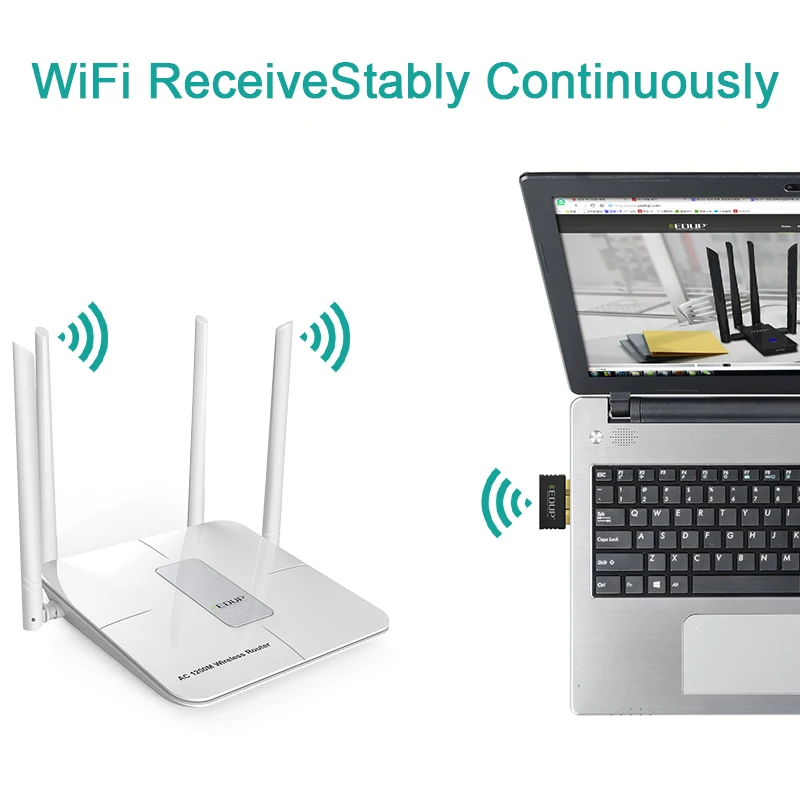 EDUP беспроводной Wi-Fi USB адаптер 150 Мбит/с 802.11b/g/n высокое качество приемник Ethernet