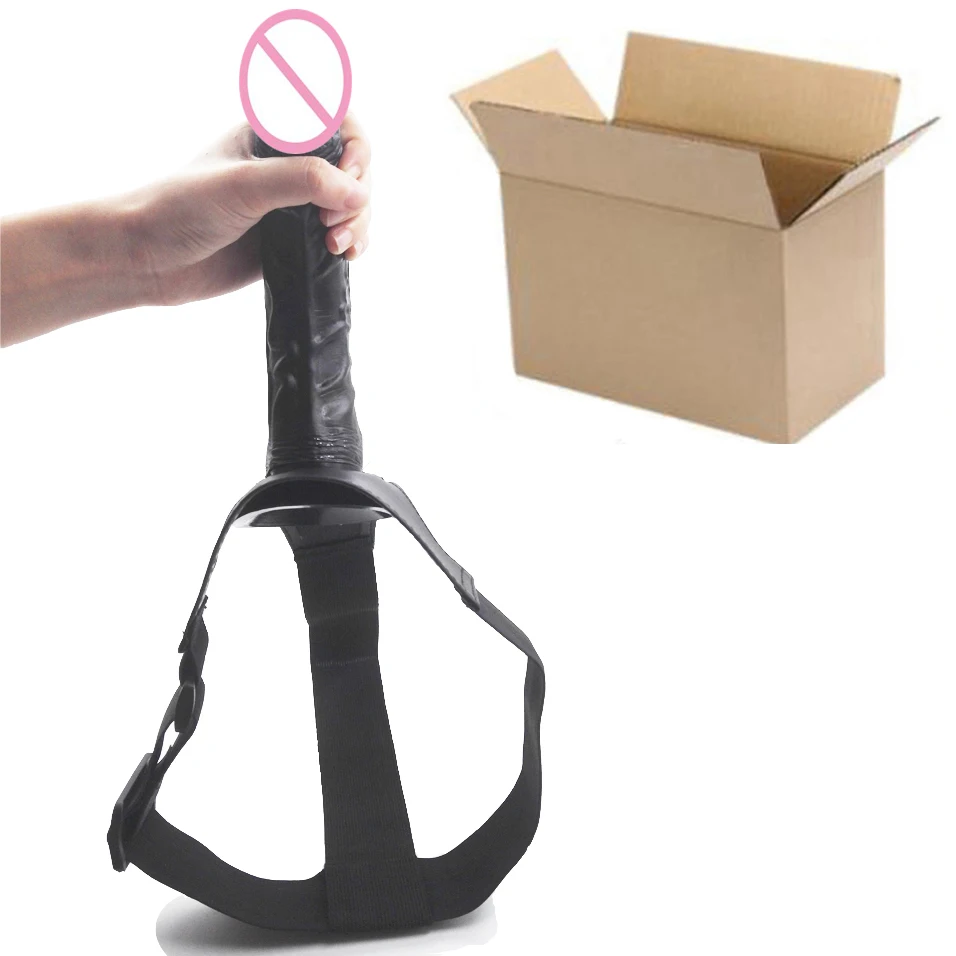 Реалистичный силиконовый фаллоимитатор 22*4 см страпон огромный пенис трусики для