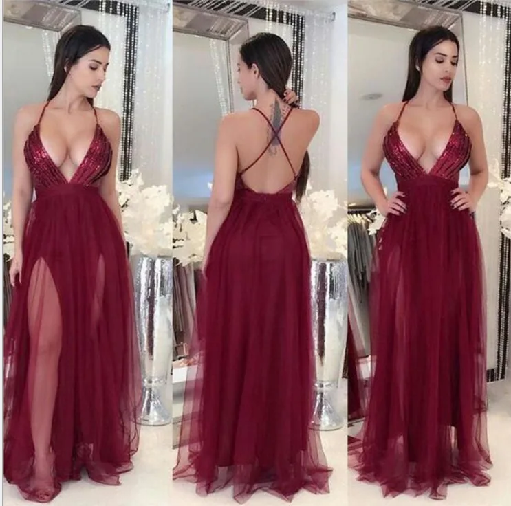 Летнее платье 2019 модные свадебные сексуальные платья с высоким разрезом