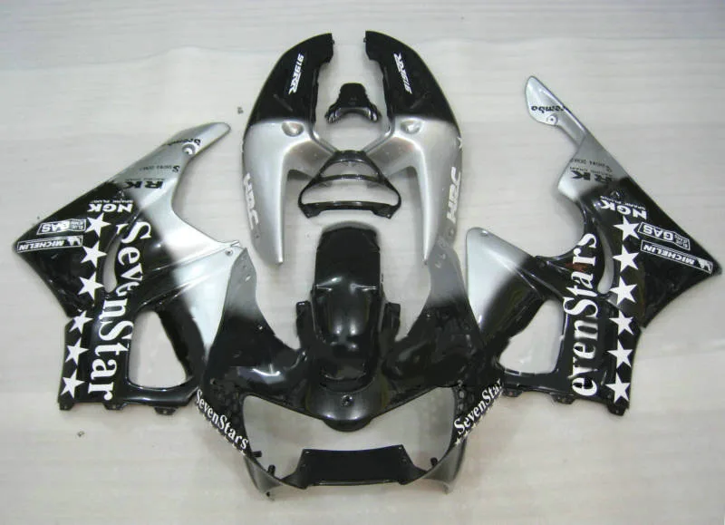 

Motorbikes Silver Black ABS Plastic Full Fairing Kits For H CBR900RR 919 98 99 Year 1998 1999 Fittings