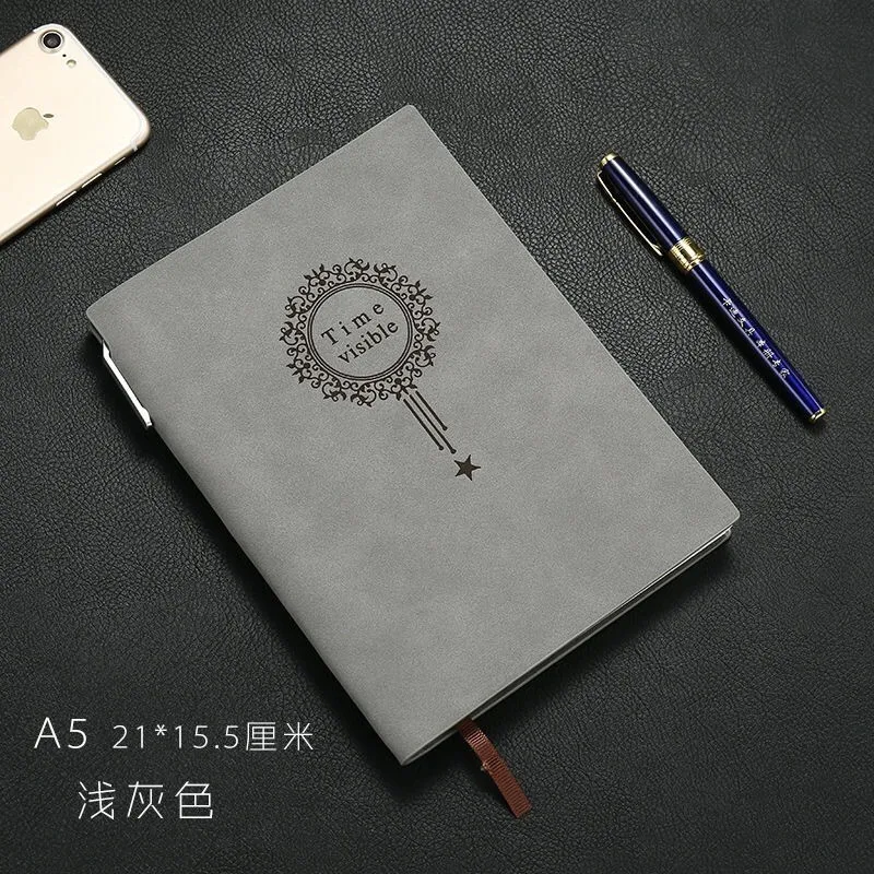 1 предмет A5 32 K Bullet Journal альбомах Винтаж Бизнес Тетрадь планировщик блокнот Офис Канцелярские Принадлежности для школы товары для магазина 016037 - Цвет: Grey