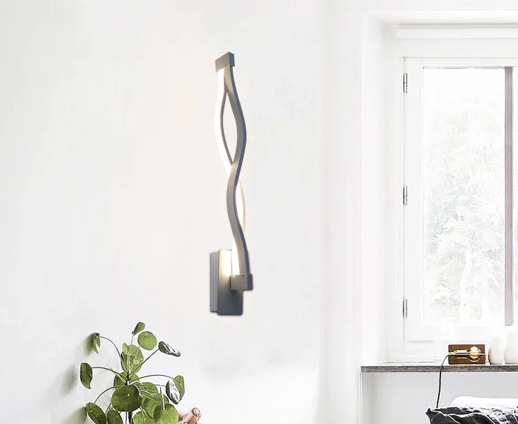 Современная светодиодная настенная лампа зеркальный акриловый светодиодный