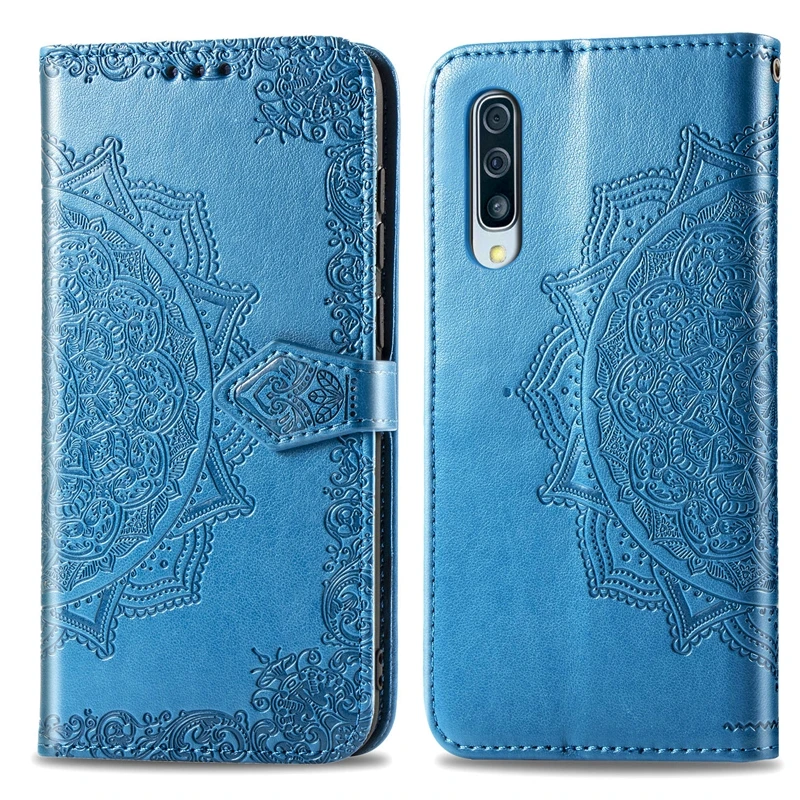 Кожаный флип-чехол для samsung Galaxy A6 плюс A8 плюс A9 A7 A3 A5 A10 A20 A30 A40 A50 A70 3D цветок кошелек Чехол