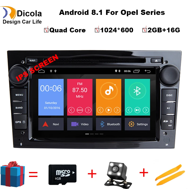 Ips HD Android 8,1 четырехъядерный 2 din Автомобильный dvd-плеер для Opel Corsa Vectra C D Meriva Vivaro Tigra Signum радио gps Navi 4G wifi